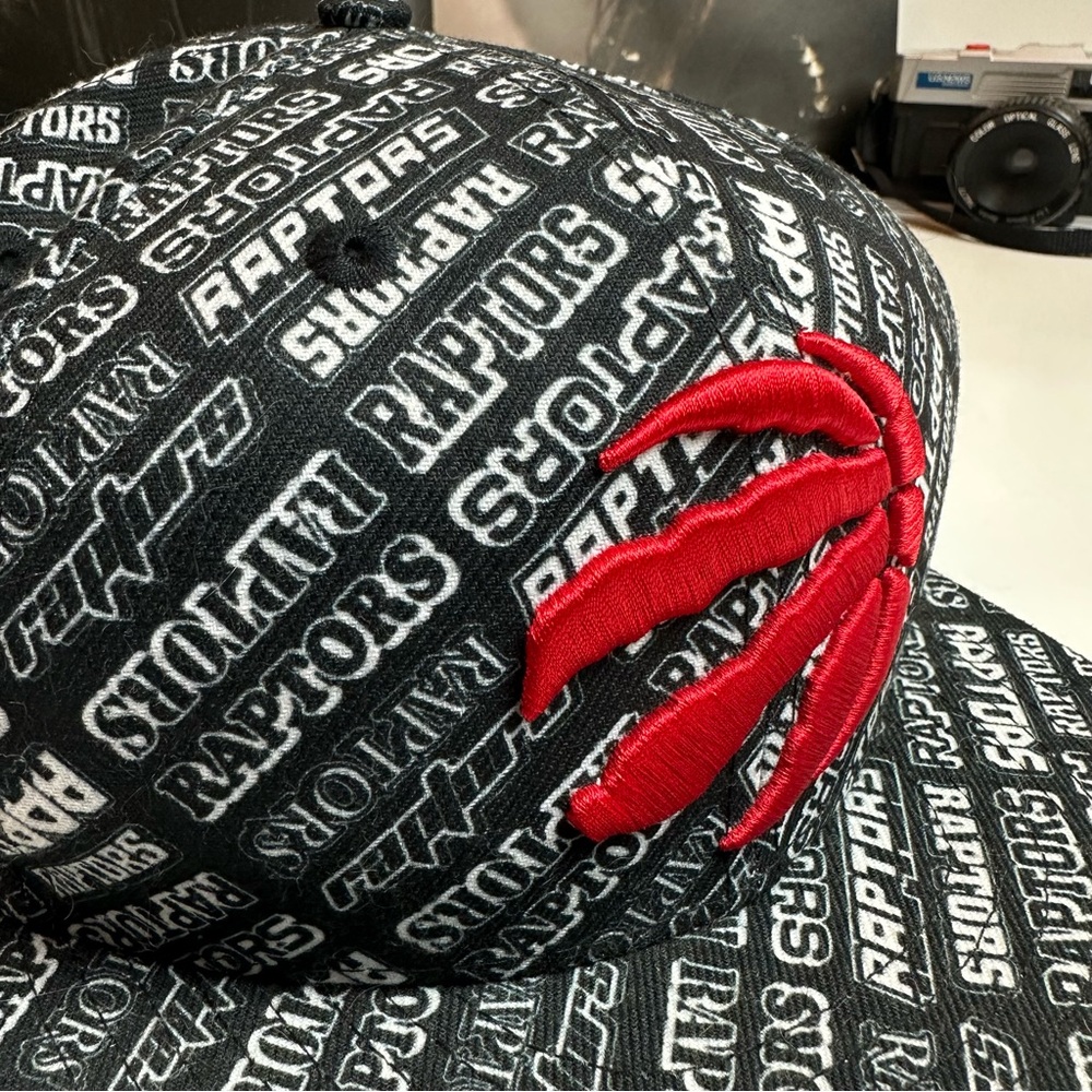Y2K Toronto Raptors New Era Snapback Hat | All Over Print NBA Cap - Picture 2 of 6